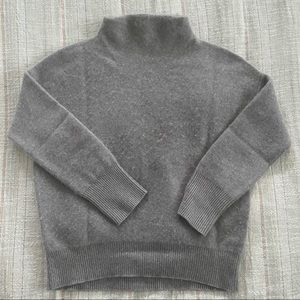 Vince funnel neck cashmere sweater in oatmeal XS